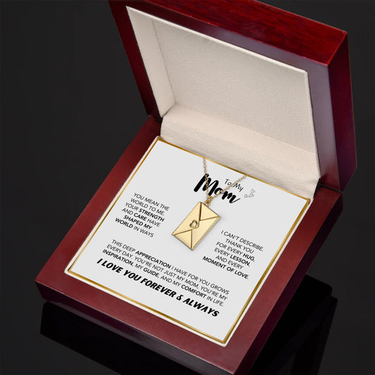 "You Mean The World To Me" Love Letter Necklace in Luxury LED Box
