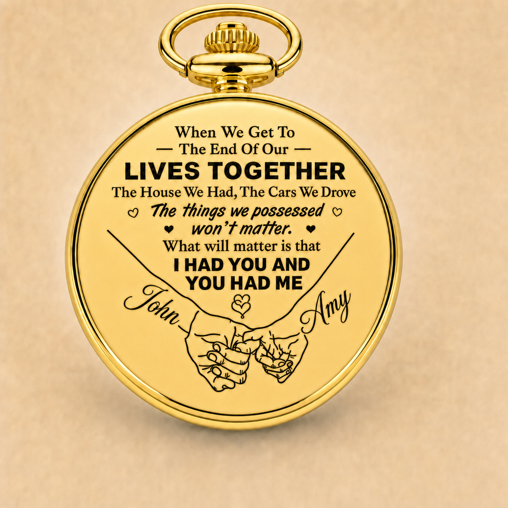To My Husband - Personalized Pocket Watch