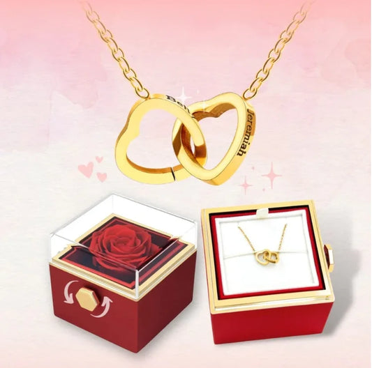 The Spin of Love™ Interlocking Hearts Gift Box Set