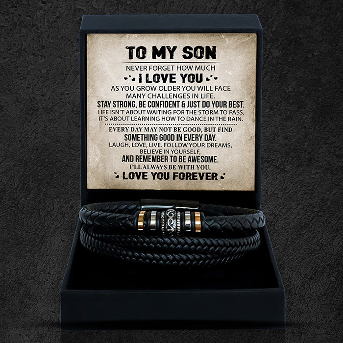 To My Son - "Love You Forever" Bracelet Set