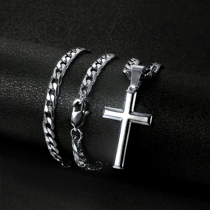 Never Alone – Cross Necklace for Him
