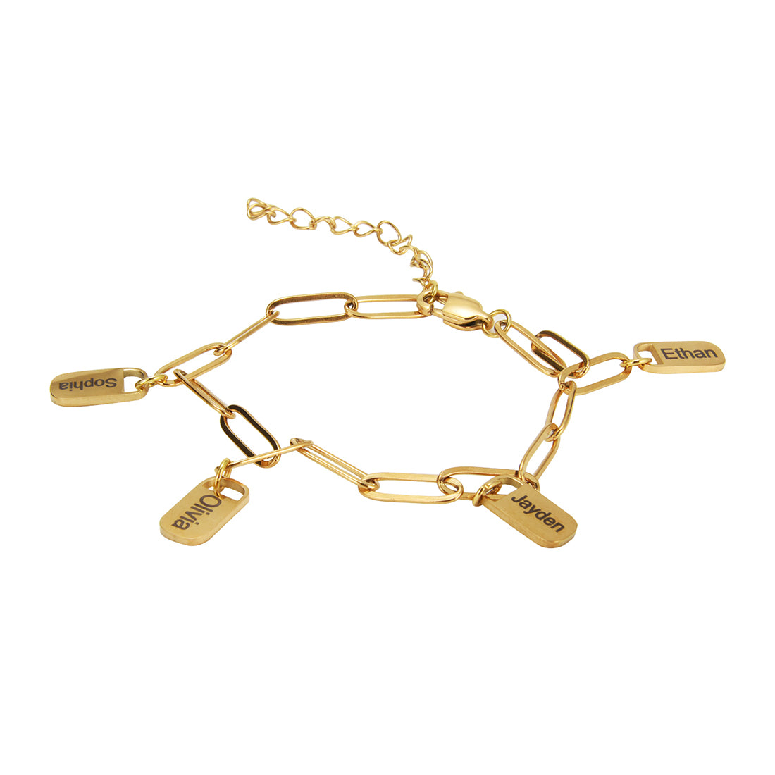 Family's Heartbeat Engraved Bracelet