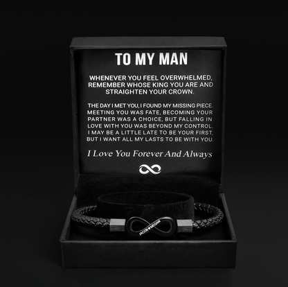 Ziella - "To My Man" - Infinity Personalized Bracelet