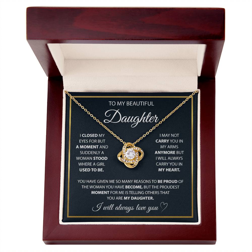 To My Daughter - A Lifetime of Love Necklace Gift Set