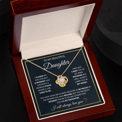 To My Daughter - A Lifetime of Love Necklace Gift Set
