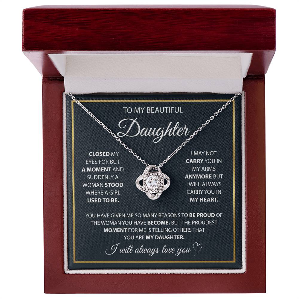 To My Daughter - A Lifetime of Love Necklace Gift Set