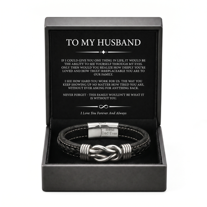 Pulsera con nudo infinito: para el hombre que nos mantiene unidos