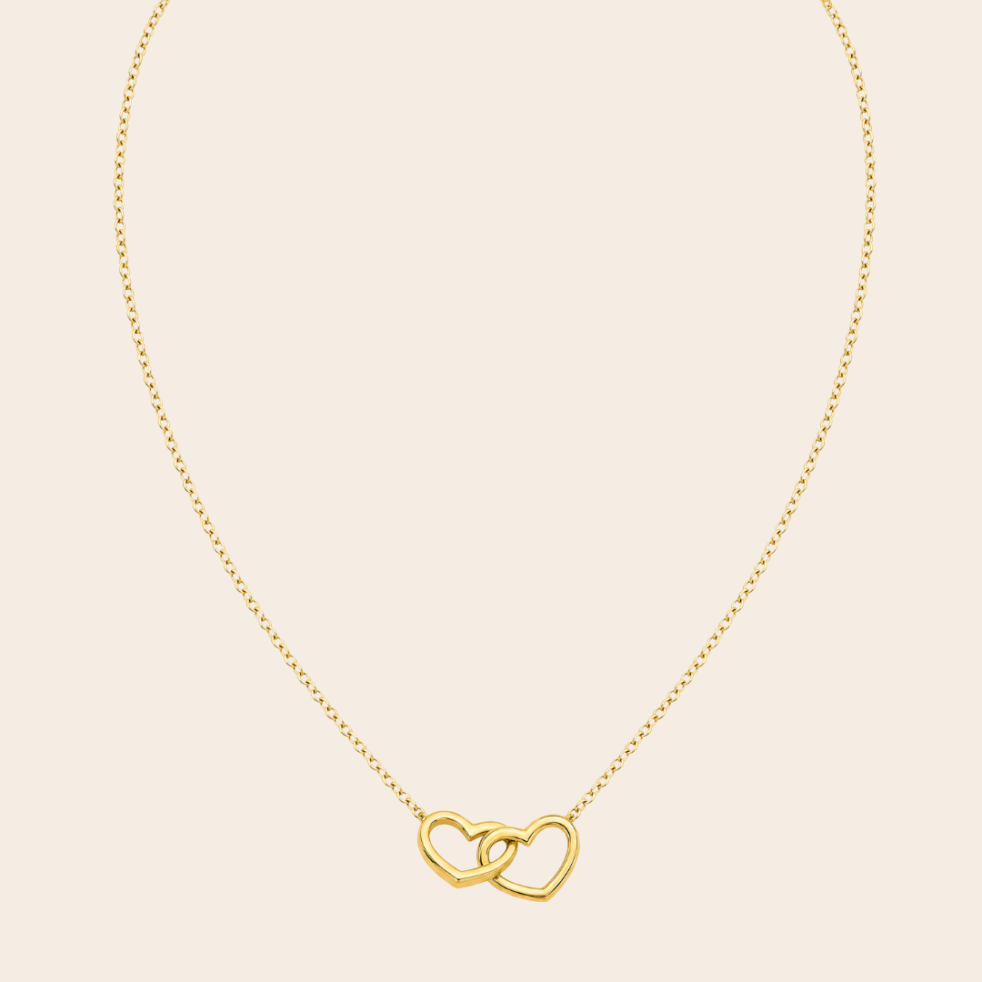 Collar «The Spin of Love™» con corazones entrelazados
