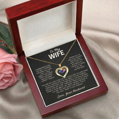 Always Yours - Birthstone Heart Necklace