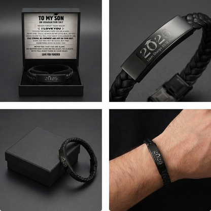 Set de regalo de graduación personalizado para hijo