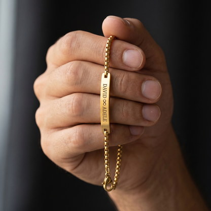"To My Husband" - Personalized Stainless Steel Bracelet