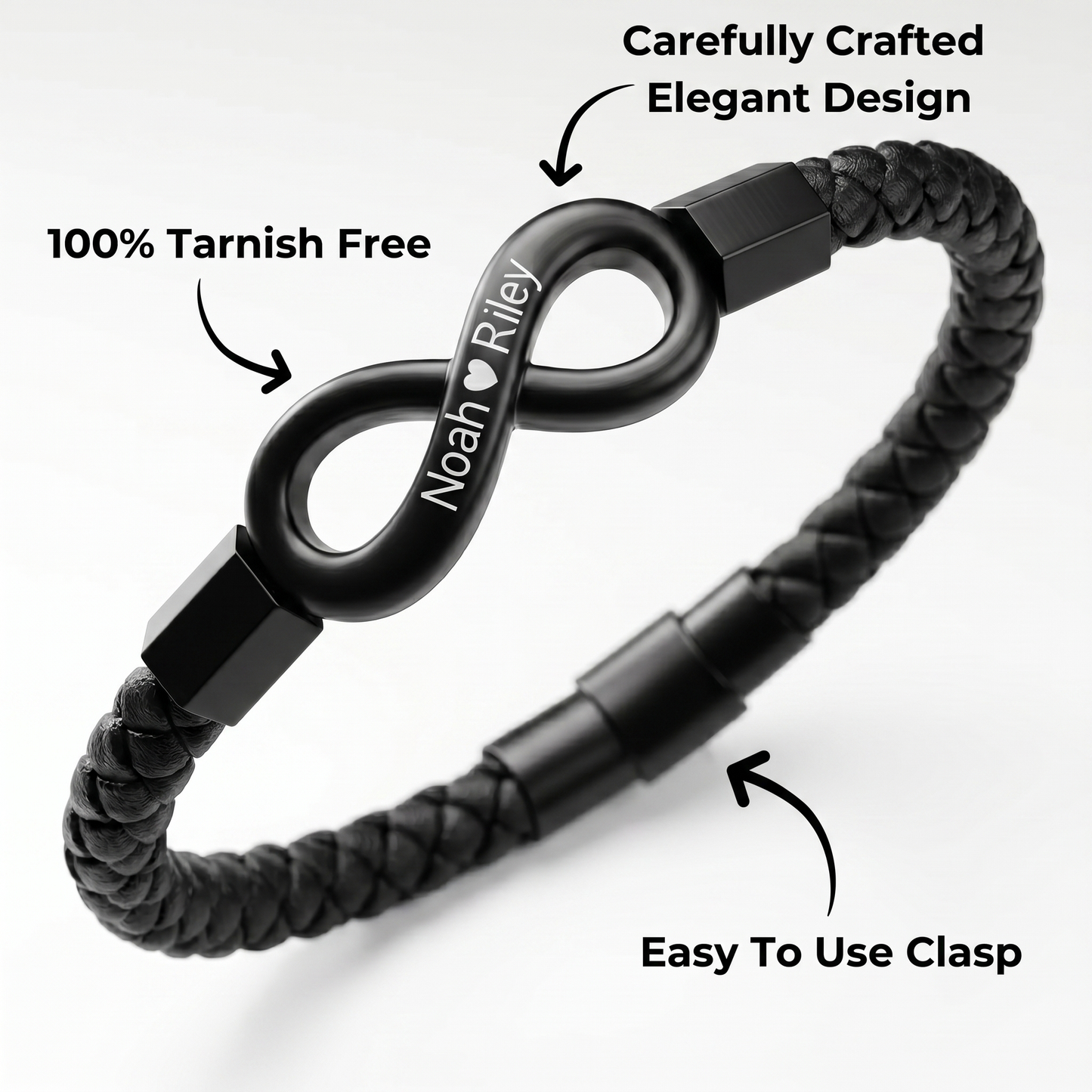 «Para mi marido» - Pulsera personalizada Infinity