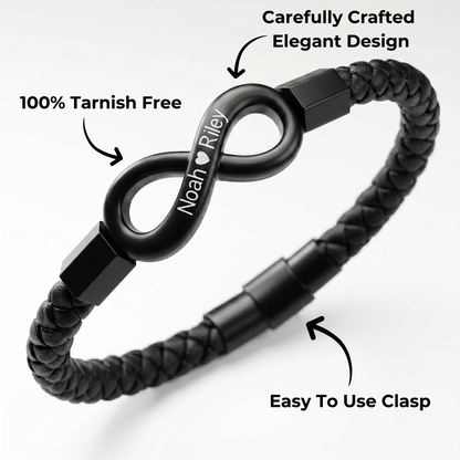 «Para mi marido» - Pulsera personalizada Infinity