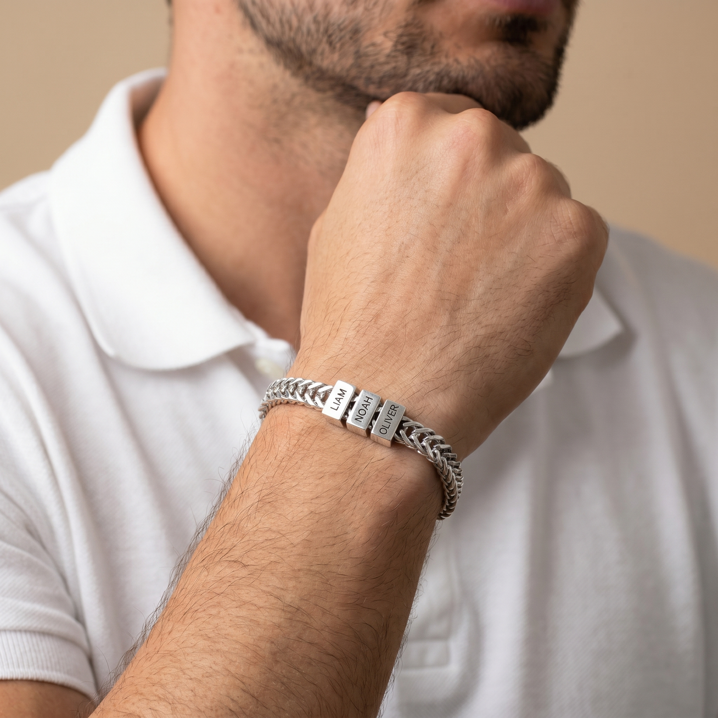 Family Name Bracelet - For the Man Who Holds Us Together