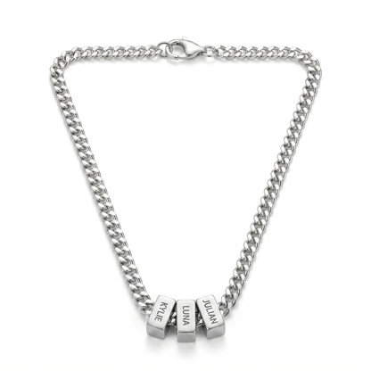 Family Name Necklace - For the Man Who Holds Us Together