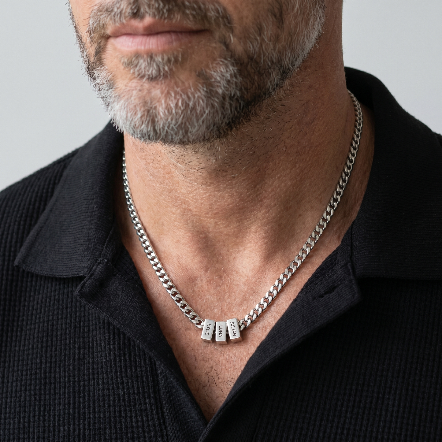 Family Name Necklace - For the Man Who Holds Us Together