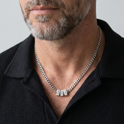 Family Name Necklace - For the Man Who Holds Us Together