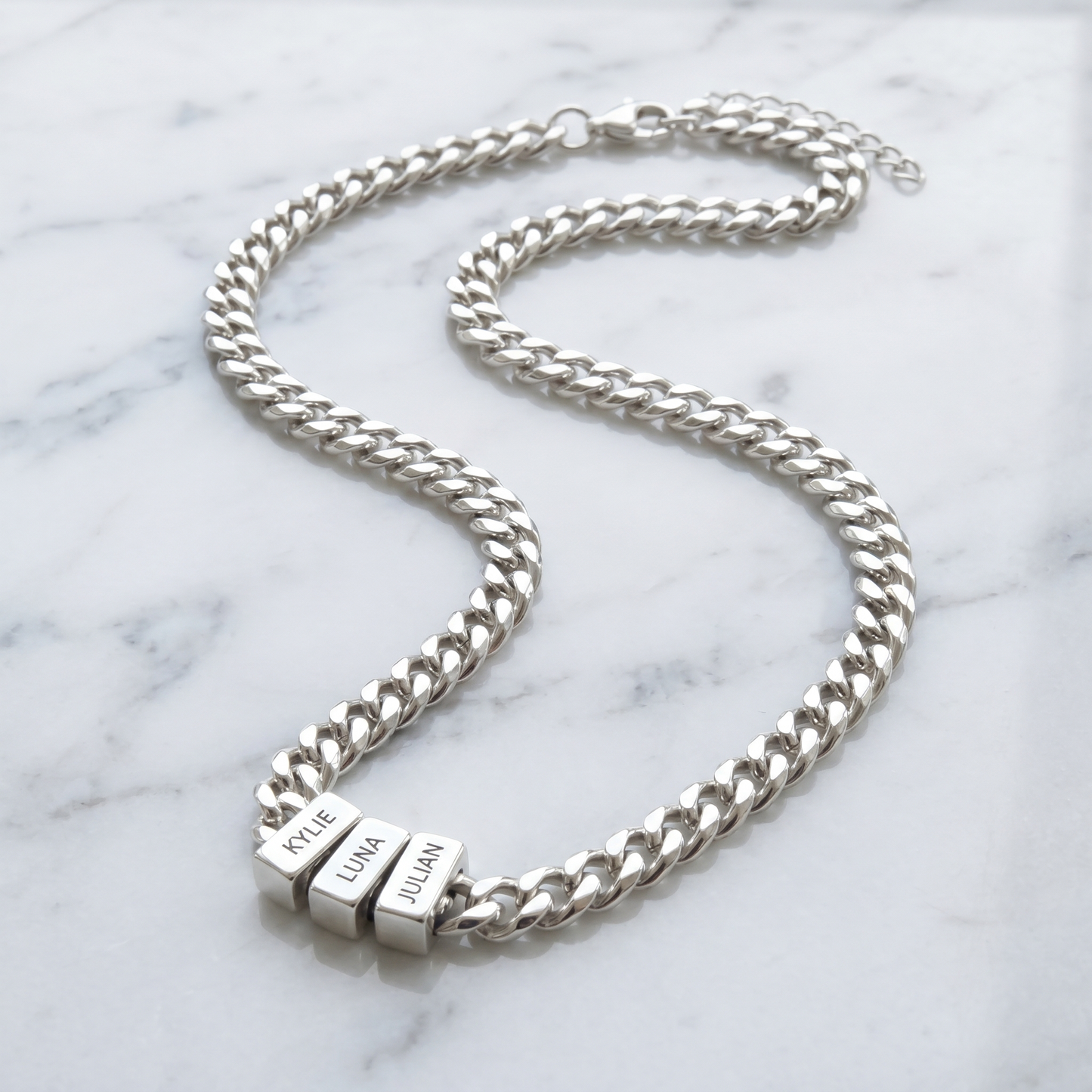 Family Name Necklace - For the Man Who Holds Us Together