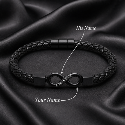 "To My Man" - Infinity Personalized Bracelet