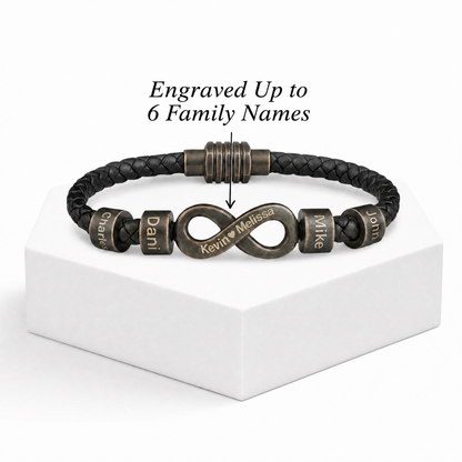 Infinity Name Bracelet - Para el hombre que nos mantiene unidos