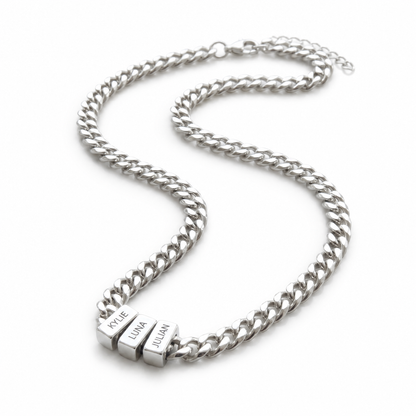 Engraved Family Name Cuban Chain