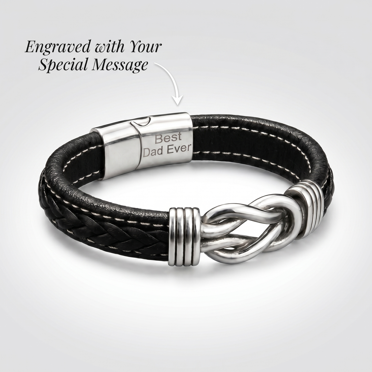 Pulsera con nudo infinito: para el hombre que nos mantiene unidos