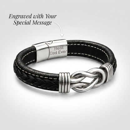 Pulsera con nudo infinito: para el hombre que nos mantiene unidos