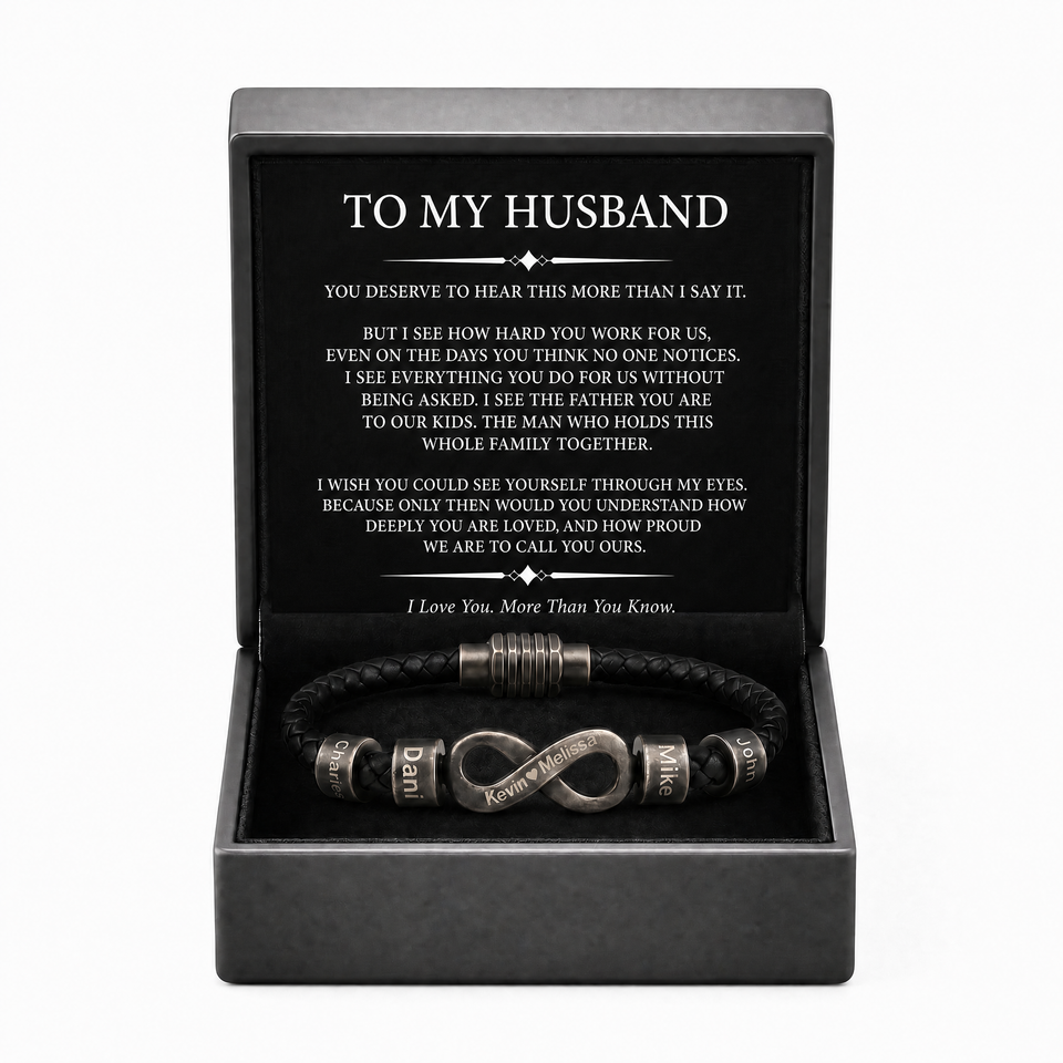 Infinity Name Bracelet - Para el hombre que nos mantiene unidos