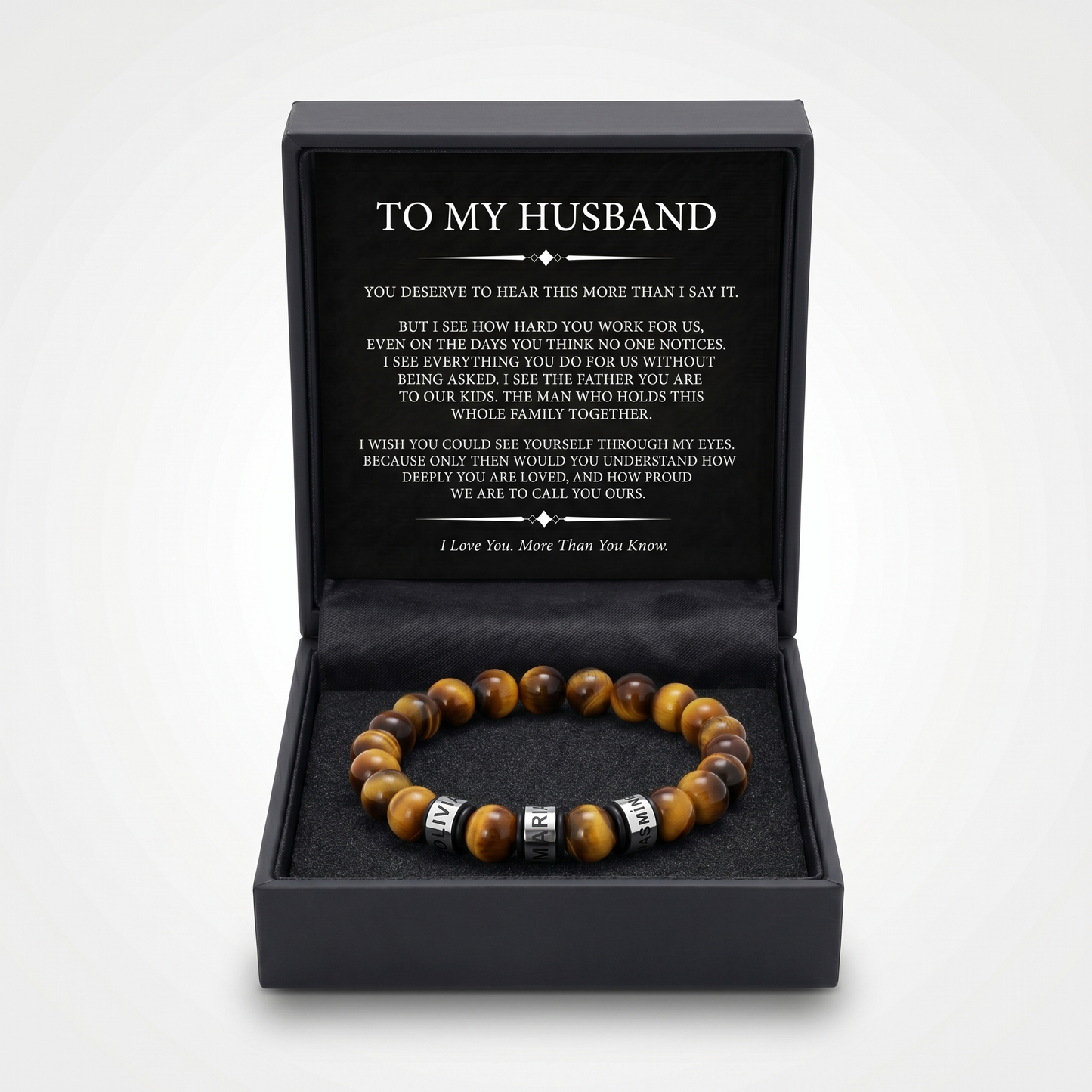 Familia para siempre - Pulsera personalizada de Tiger Beads