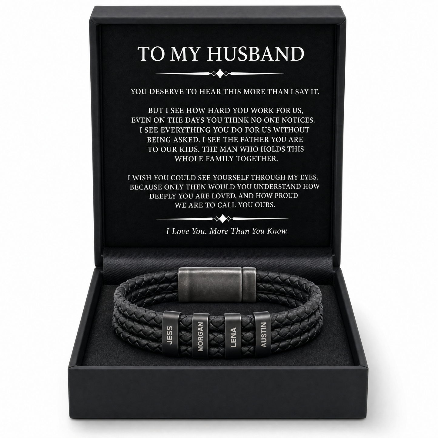 Family Forever - Onyx Personalized Bracelet