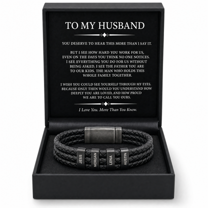 Family Forever - Onyx Personalized Bracelet