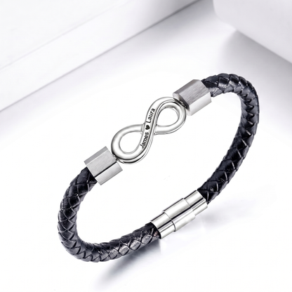 "To My Husband" - Infinity Personalized Bracelet