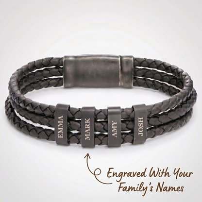 Family Forever - Onyx Personalized Bracelet