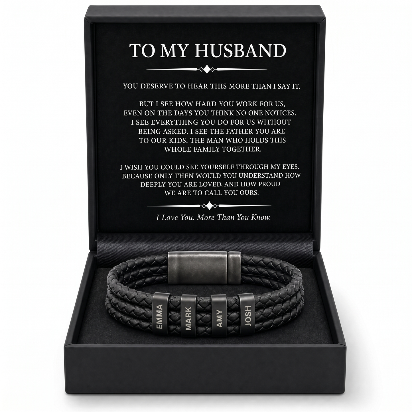 Family Forever - Onyx Personalized Bracelet