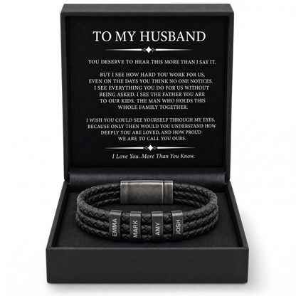 Family Forever - Onyx Personalized Bracelet