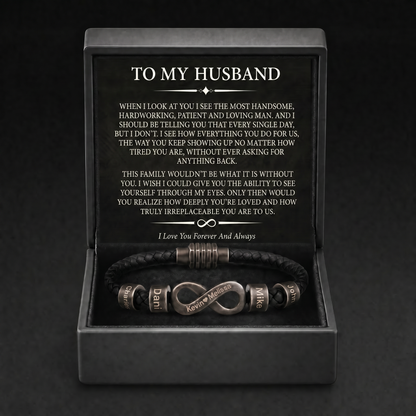 Infinity Name Bracelet - Para el hombre que nos mantiene unidos