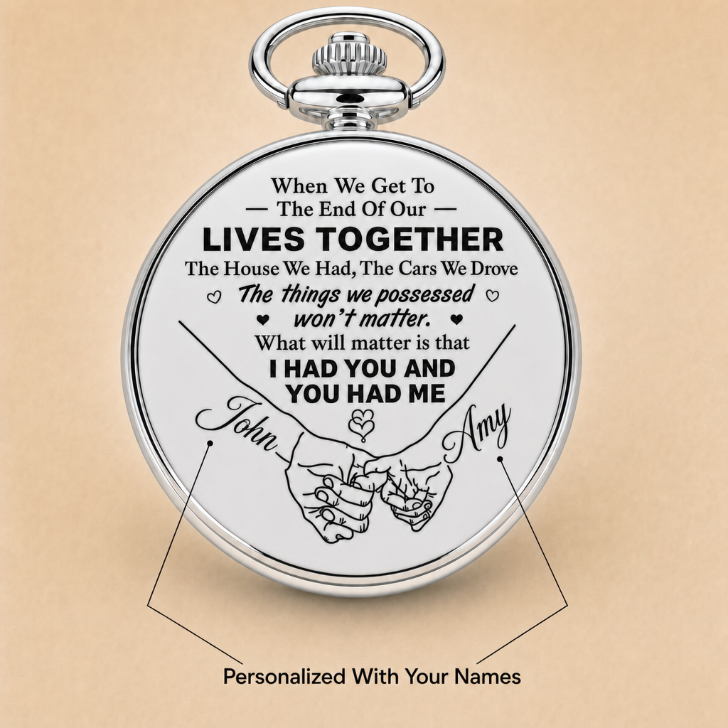To My Husband - Personalized Pocket Watch