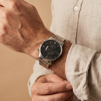 Para mi marido: reloj personalizado de acero inoxidable