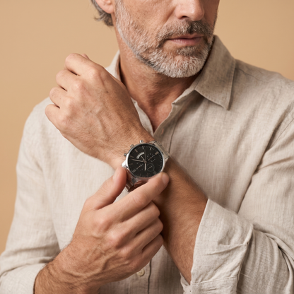 Para mi marido: reloj personalizado de acero inoxidable