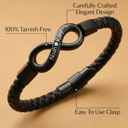 "To My Man" - Infinity Personalized Bracelet