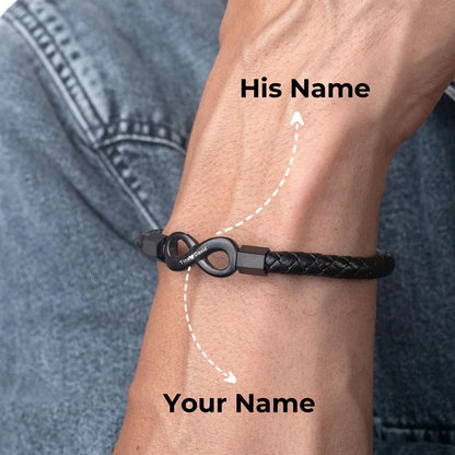 "To My Husband" - Infinity Personalized Bracelet