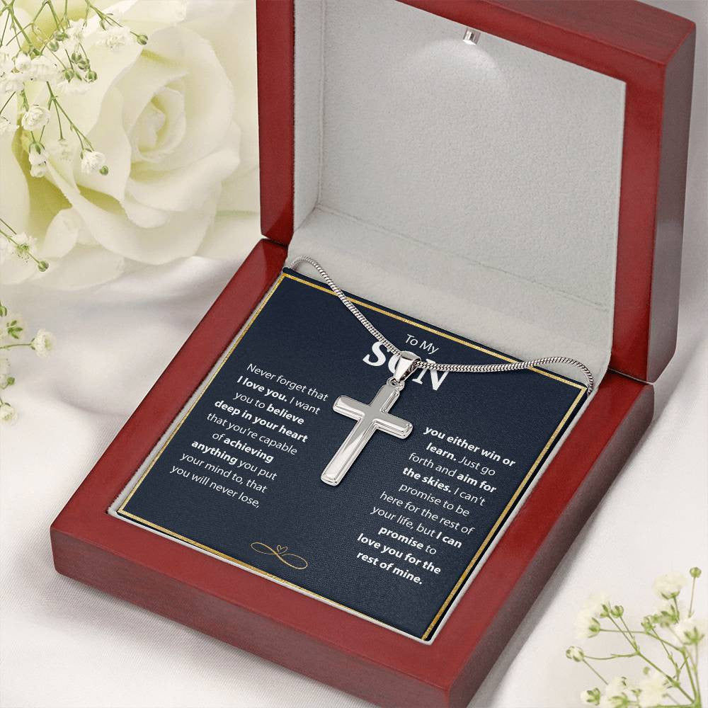 To My Son - Legacy of Love Cross Necklace Gift Set