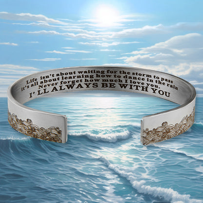 To My Daughter "Embrace The Rain' - Engraved Bracelet Gift Set