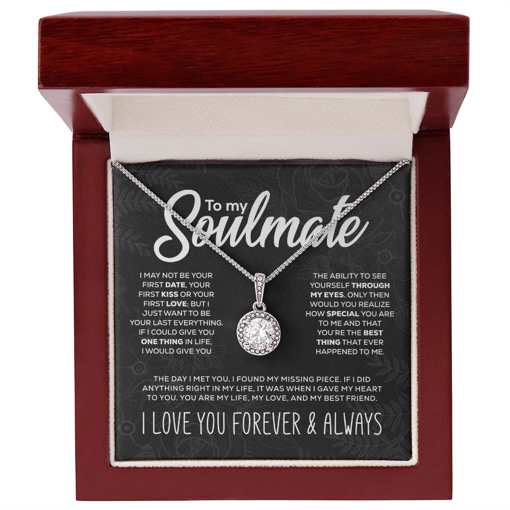 "To My Soulmate" Sparkling Pendant and Gift Box Set