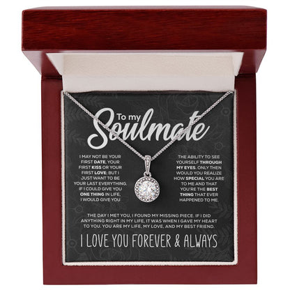 "To My Soulmate" Sparkling Pendant and Gift Box Set