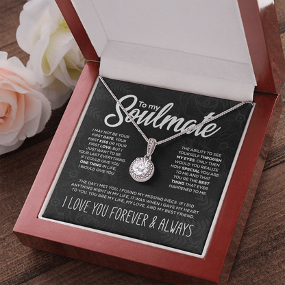 To My Soulmate - Sparkling Pendant w/ Luxury Gift Box