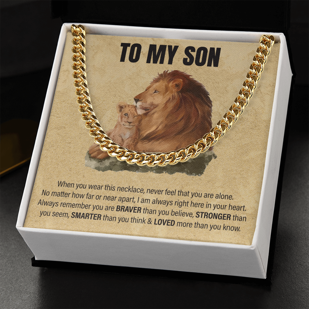 To My Son - Cuban Chain Gift Set