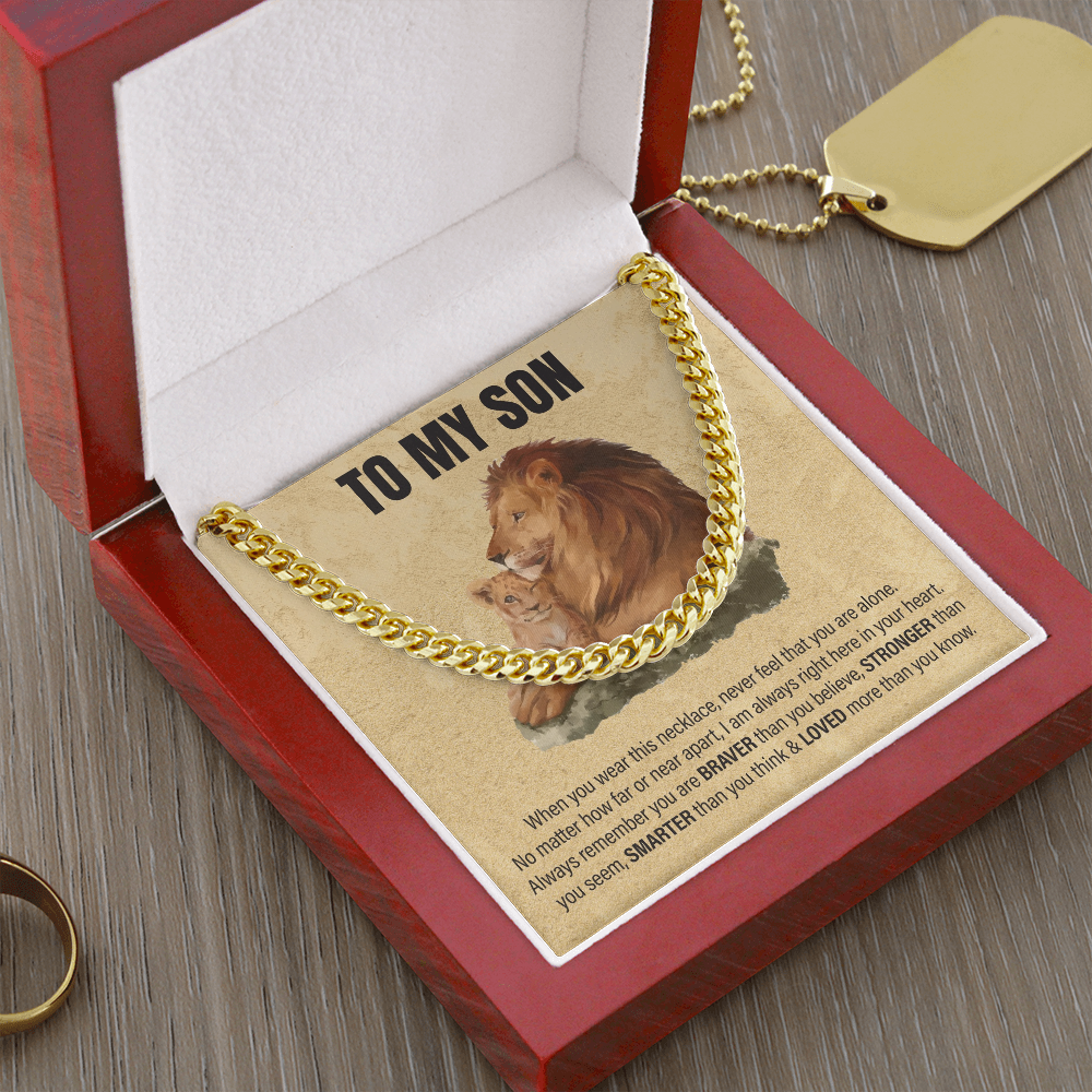 To My Son - Cuban Chain Gift Set
