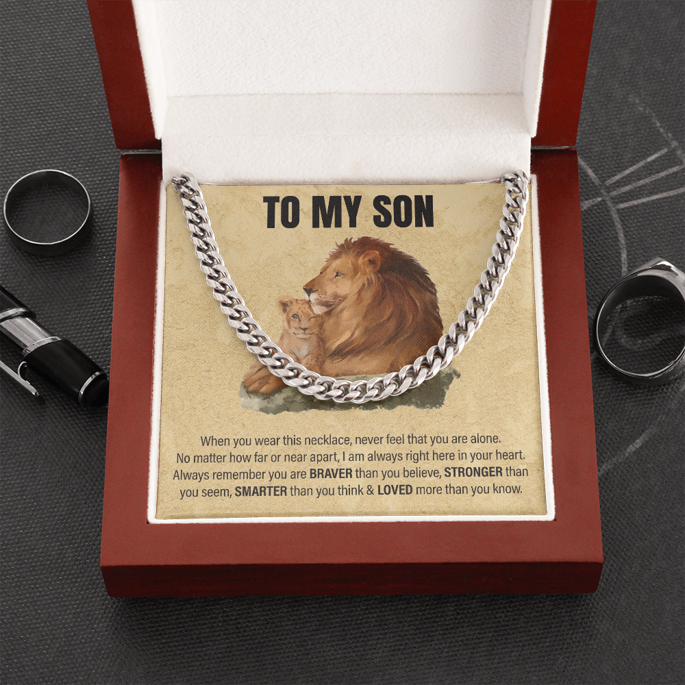 To My Son - Cuban Chain Gift Set