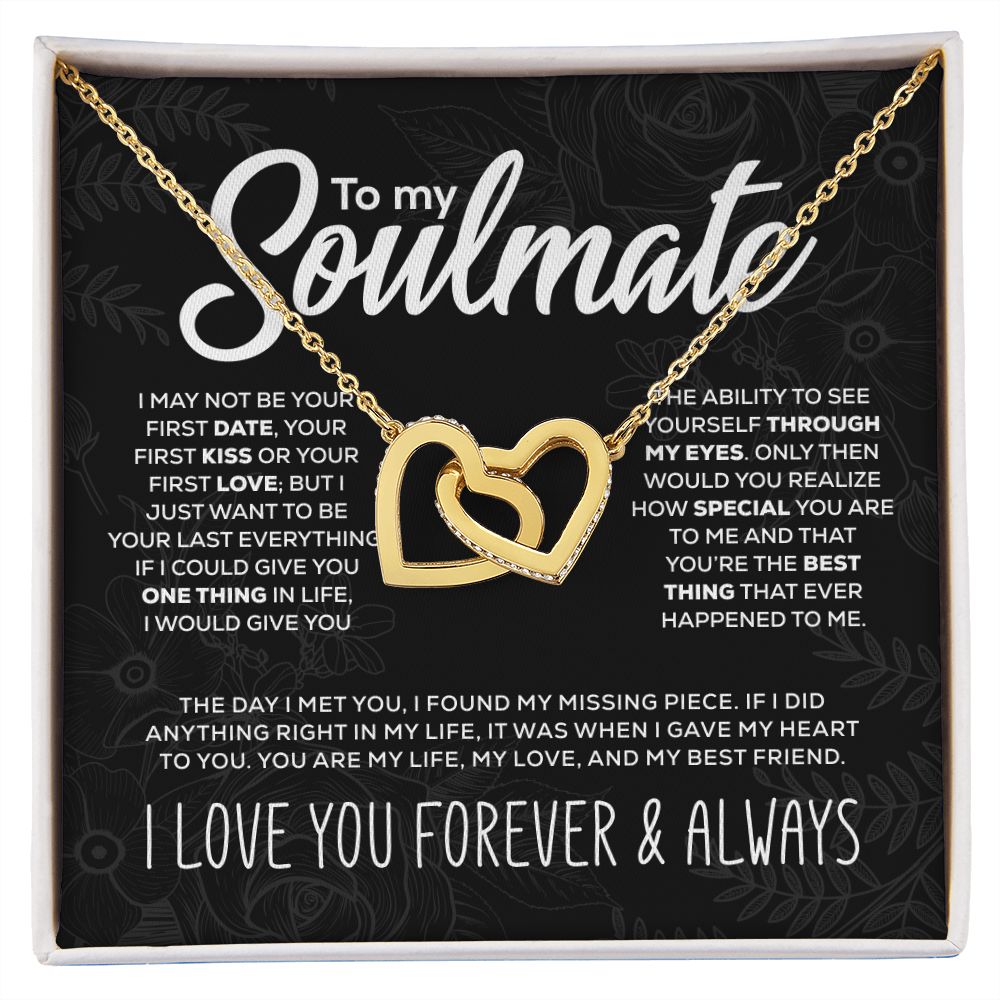 To My Soulmate - Int Heart Necklace